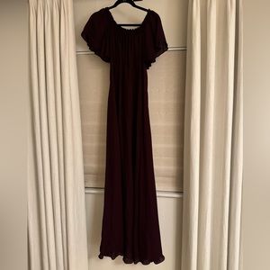 Loveshack Fancy burgundy maxi dress- size 6